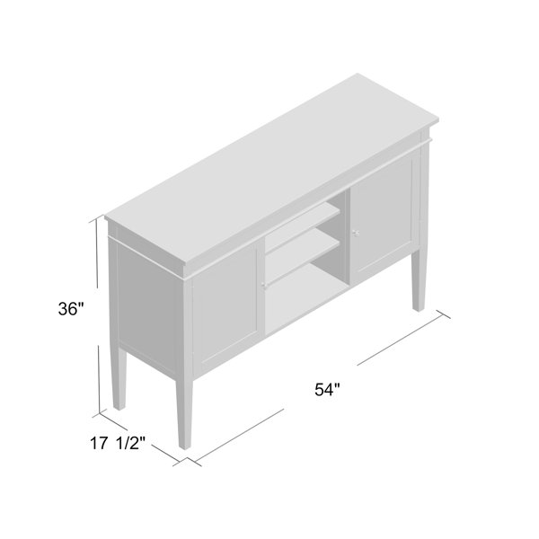 Gateshead Solid Wood TV Stand for TVs up to 60" & Reviews Joss & Main